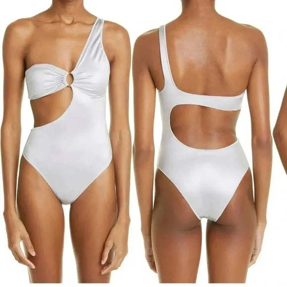 Oseree Glow Asymmetrical One Shoulder Swimsuit - Picture 1 of 7